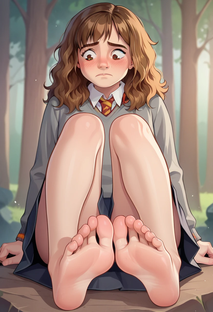 "ultra-realistic, perfect round shaped ass, large clitoris, large dangling labia, long legs, curly red hair, detailed facial features, vibrant colors, high-resolution masterpiece, professional lighting, bokeh, realistic texture, polished skin, masturbation, sensual pose, captivating erotic expression, neutral background, holds-up thigh high stockings"