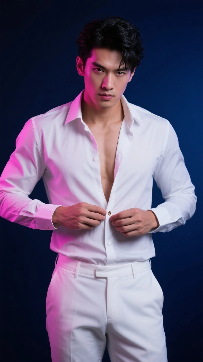 Boy without shirt