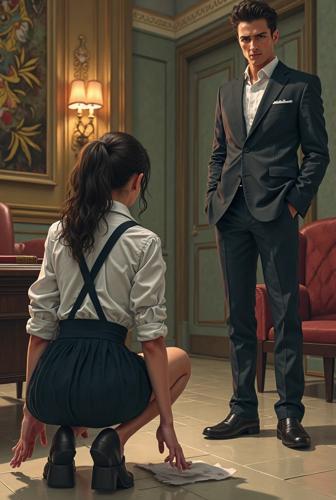NSFW,
,,,
(School,classroom,audience,rape,netorare,From the side,cowboy shot),
(couple:1.8),(husband and wife:1.8),(my husband is a boy:1.6, 20-year-old:1.6),
(wife,crawl on all fours:1.6,sex,boy on wife's ass:1.8,boy is grabbing wife's waist and swing hip:1.6),
(wife is a old hag:1.6,aging:1.5,facial wrinkles:1.2,wrinkled face:1.2,There are wrinkles around the eyes:1.3,Has nasolabial folds:1.4,Glasses),
(Pregnant:1.6,blush all over the face,My butt and legs are shaking:1.6,huge firm chest,saggy breasts,pepperoni nipples),
(jacket falls off:1.6,bra see through:1.6,wife's skirt slip off:1.6,Panties slip off:1.6)
(Show your chest and hips:1.6),
,,,
(((masterpiece))),(((highest quality))),(((4K,8K))),(((Very detailed CG))),(((High resolution, very unpleasant))),
(((realistic illustration,realistic,depth))),(((1.5 intricate details))),((((super wide shot)))),
((((UE5 screenshot))),
(beautiful eyes, fine eyes, pretty eyes, natural eyebrows),
,,,
strong light