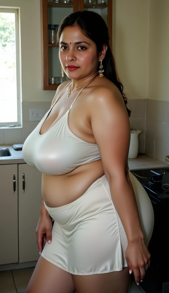 Day scene, full body photo of a plus sized 45 year old indian with a man from top view, (Masterpiece, Best Quality, High Resolution), office Background, (cum Splash on her breasts and nipples, cum Splash on her face, Splash of cum, cum Splash on her vagina, cum Splash on her eys), Sweet 25 year old South indian women sitting on a chair, hour glass body red lips, naked , lightly makeup,ultra realistic, realistic, look at viewer (cinematic:1.3), intricate details,
