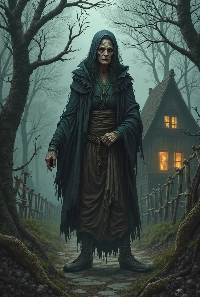 An evil witch in front of a gigantic cauldron with bubble and a glowing smoke coming out, Setting of a shadowy cabin all finished, ratos ao fundo e um gato preto com olhos brilhantes, arte conceitual ultra realista, arte conceitual altamente realista, hyperreal rendering, arte conceitual hiperrealista, arte conceitual hiperrealista, trending on polycount, Product rendering, ultra realistic 3d illustration, 3 d product render, hyper realistic detailed rendering