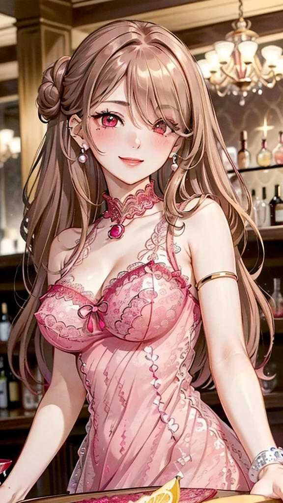 (((whole body))),(masterpiece:1.3, Highest quality, Ultra-high resolution, Super detailed), (Realistic, photoRealistic:1.4), Beautiful illustrations, Perfect lighting, colorful, Depth of written boundary, Beautiful detailed hair, Beautifully detailed face, Beautiful fine details, Beautiful clavicle, Beautiful body, Beautiful breasts, Beautiful thighs, Beautiful feet, Beautiful fingers, View your viewers, 1 girl, Perfect Face, (Perfect Anatomy, Anatomically correct), Cute and symmetrical face, Baby Face, , Shiny skin, (Brown Hair), Hair between the eyes, Dark green eyes, Droopy eyes, Big eyes, Long Eyelashes, (((Luxury underwear)))、((Pink floral underwear))),(bra、Embroidery pattern)、(((panties、Embroidery pattern)))、(Beautiful views), Bright lighting、smile、laughing,(((semen)))、(((whole bodyが見えている))) ,((City)),((morning))、(full body:1.3) ,(((ponytail)))