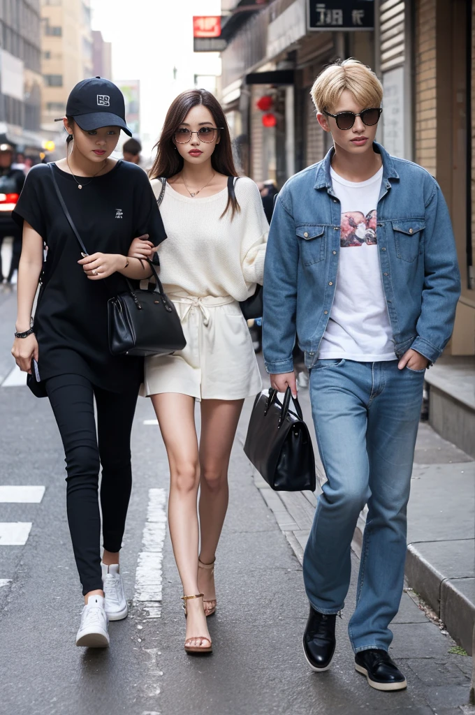 Original Photography,Stylish and modern, Two people, A man and a woman, rebellious