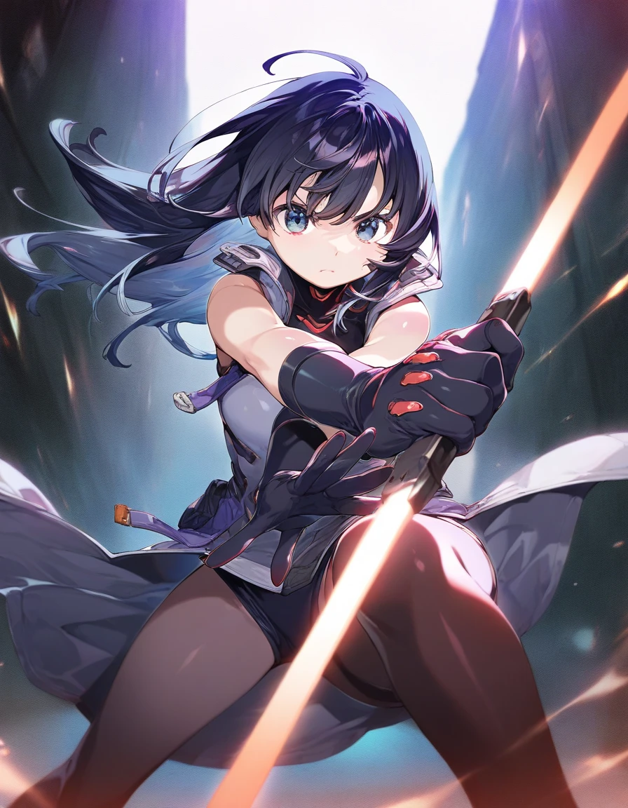 Anime girl with sword in space with stars and spirals, official anime artwork, official anime key visual, Ryuko Matoi, Official art, attractive matoi ryuko, ufotable art style, anime keyvisual」, high detailed official artwork, key visual, anime keyvisual, badass anime 8 K, anime key art, Ayaka Genshin Impact