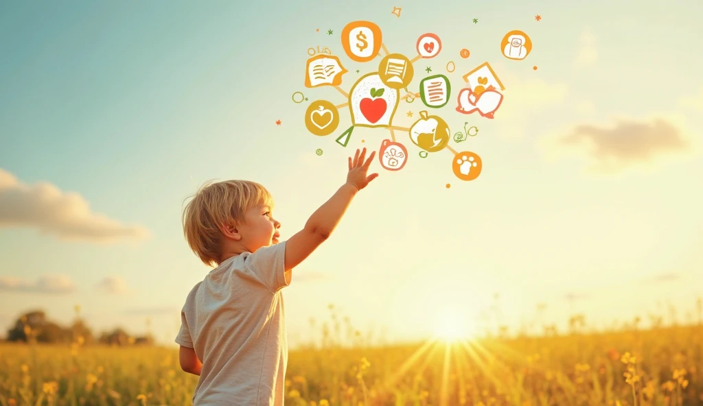 Image of a boy holding the high-quality and unique Wi-Fi symbol