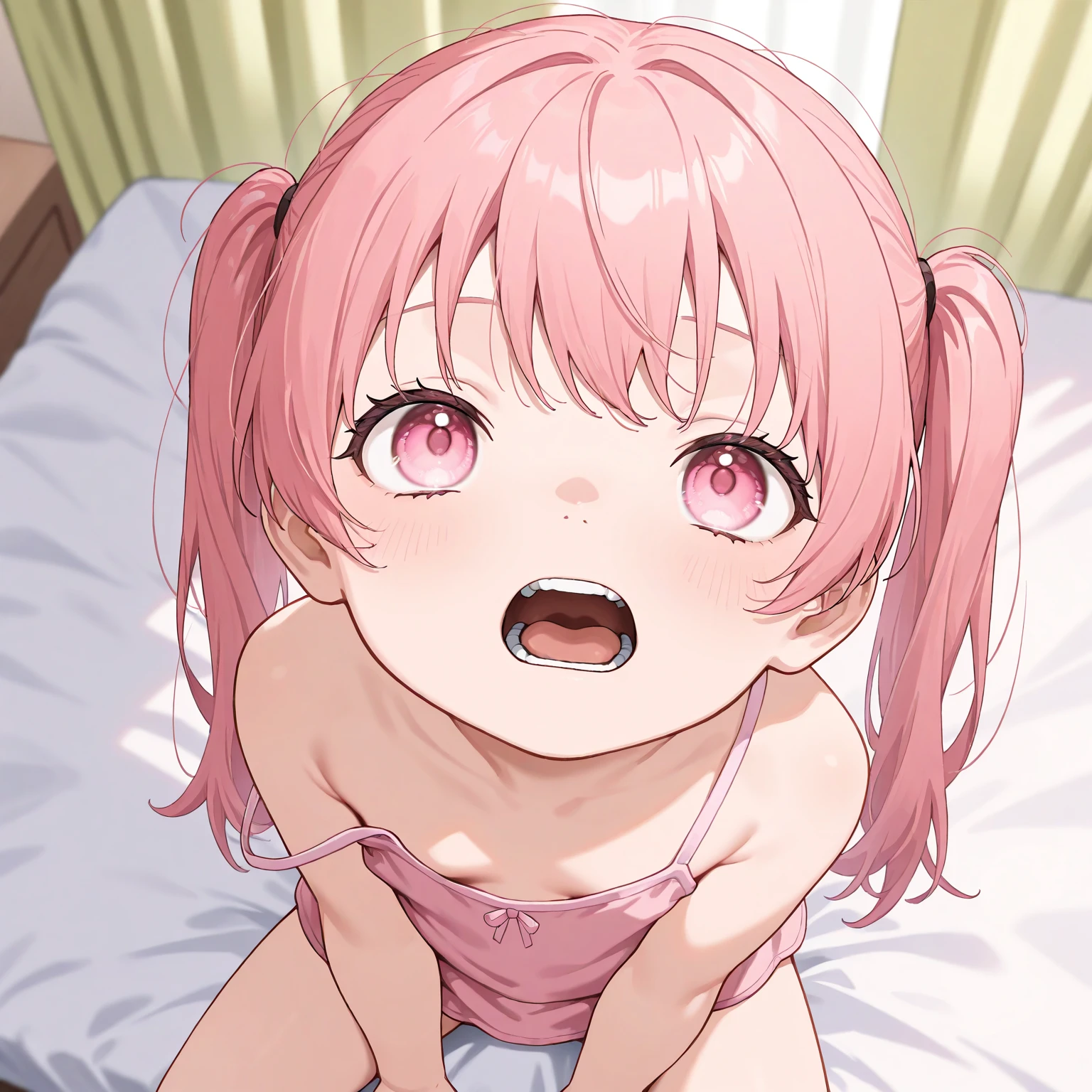 (((anime style,bob hair,Arima maybe,全naked,nipple,small breasts ,,sex,sex,intense,violently,overflowing,beautiful breasts,naked))),((upper grade,pubic hair,pubic hairまんこ,,full of sweat,sweaty,,Ahegao,,bukkake semen,cumming face,M-shaped spread legs,get down on all fours,spread your legs,looks embarrassed,blush)),,on the bed,(from directly above撮影,look at the camera,pubic hair),from directly above