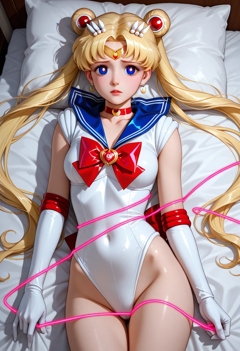 nsfw,best quality,masterpiece,ultra high res,(cowboy shot:1.3),(photorealistic:1.4),8K raw photo,cinematic lighting,official art,night, //, 1girl as sailor moon,natural skin texture,realistic eye and face details,full lips,rouge \(makeup\),red eyeshadow,lipstick,full lips,parted lips,(blonde hair, long hair, ponytail, double bun, blonde hair:1.2),messy hair,large breasts,,beautiful legs,nudity,tall female,skinny,slim_legs,thigh_gap,(looking at viewer:1.2),model,black thighhighs,dynamic pose,high heels,from front,lying,show ,no panties, //, full of roses,detailed background,see-through,wearing see trough dress,elegant dress,(white silk lace nightgown), ((missionary anally penetrated)),((spread legs)),((extreme close up)),(ultra-detailed),portrait,(masterpiece),(best quality),(ultra detailed),professional lighting, sailor senshi uniform, multicolored skirt, hair ornament, red bow, brooch, heart brooch, earrings, crescent, heart choker, heart, miniskirt, very long hair, back bow, crescent earrings, tiara, yellow choker, boots, knee boots, red footwear