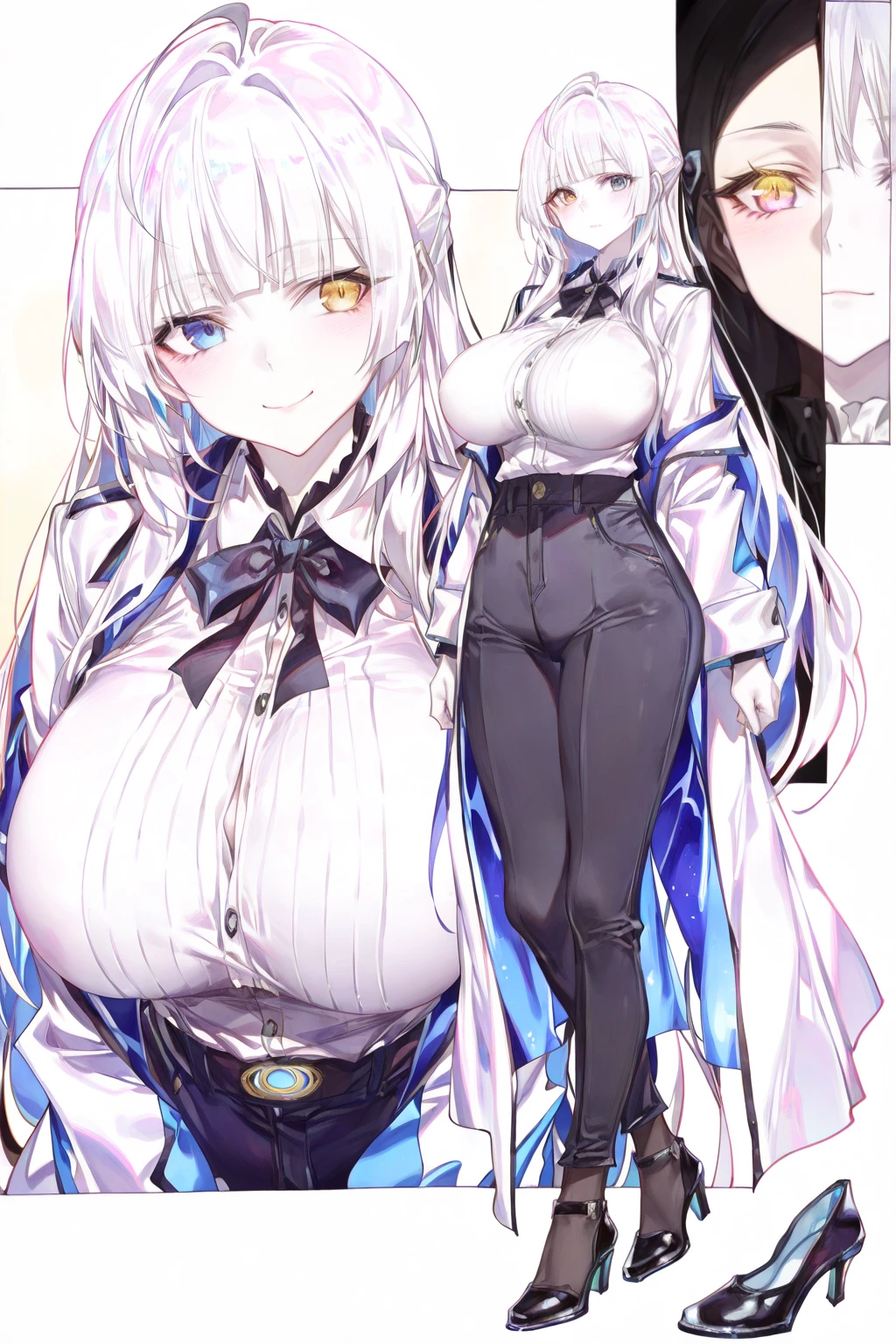 Anime adoptable sheet reference robot azur lane woman cute simple large chest character