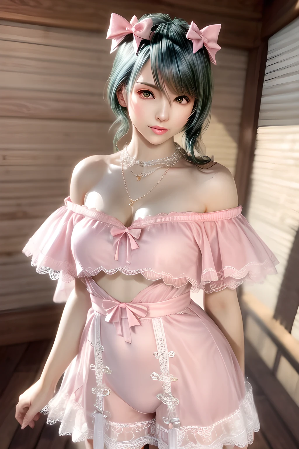 1 girl,Alice,(pajamas),(White strapless dress:1.4),outdoor,  (standing posture),grace,(((red lips))), Lips slightly open,  clavicle,Lactation,(huge breasts),shiny skin,((8k, original photo, top quality, masterpiece), HD RAW color photos professional close-up photos, (actual, photorealism: 1.37), (best quality),8k,Fabric luster,alone,