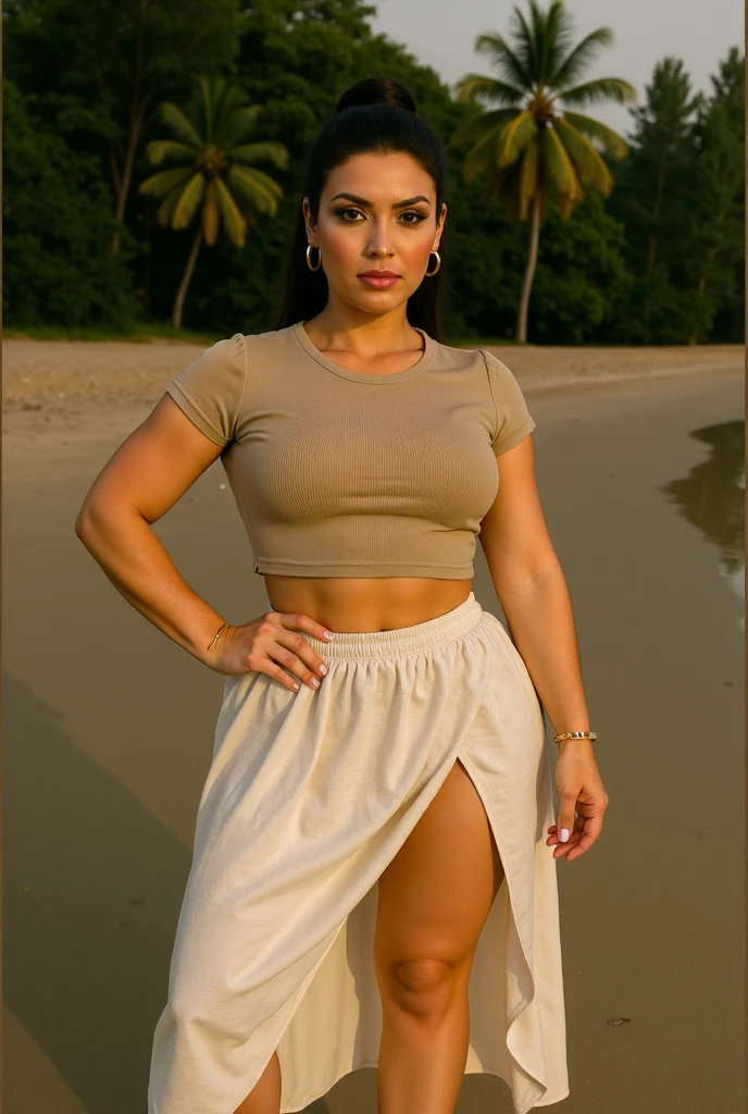 cinematic film still upper body shot of an (curvy:0.1) (busty:0.1) ohwx woman classic half-updp hair posing in a
White long sleeve dress	Watch and ring set	Conservative sleeves balance form-fitting skirt for modest office style
Caño Cristales River	Colorful sand riverbed	Natural abstract shapes	Peaceful river scenery	Vibrant with plant pigments
in style of Steve McCurry	Canon EOS 5D Mark IV	24-70mm	f/2.8	1/125s	400	Natural light, reflectors <lora:Jessica Valero_SDXL_v1.0b:1> . shallow depth of field, vignette, highly detailed, high budget, bokeh, cinemascope, moody, epic, gorgeous, film grain, grainy