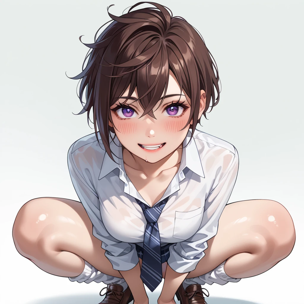 NSFW,High color, (at classroom), (Solo naked boy),humiliation,flat chest,clothes lift,mouth hold,show own penis,(,constricted pupils:1.4),embarrassed,tears,(men's black messy Shorthair), Cowboy Shot,