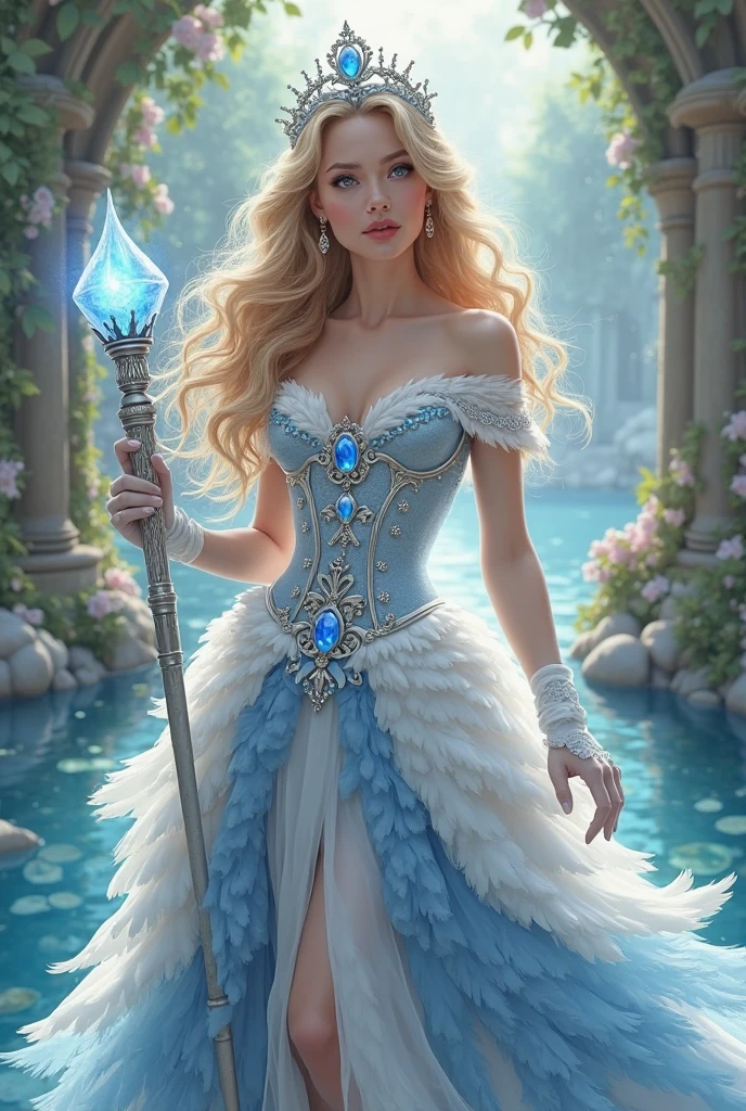 Colored pencil sketch. the overall theme and style should feel like. a hybrid of fairytale and Science Fiction. extremely beautiful model, 20 years old female, long blonde hair,. realistic, perky breasts, cleavage,, renaissance era dress. Wide Smile, Eyes Detailed & Wide, sexy Pose. Ultra HD, Rococo-Inspired Fantasy Art With Intricate Details. Cute, Charming Expression, Alluring-Gaze, looking at viewer Beautiful Eyes, An-Ideal-Figure. Large Youthful Well-Shaped-Breasts, Attractive ass showcased. Massive-Round-Bosom, Décolletage. slim waist, fit body, full lipsWarm lights , woman in a dreamy forest at night, with fluffy hair, delicate face, realistic, real, slim, large aperture, sexy shots, attractive poses,Stunnin gly beautiful merge of Scarlett Johanson. Alison Brie, Selena Gomez. symmetrical face, photorealistic, photography, path tracing, specular lighting, volumetric face light, path traced hairmaximum quality{(masutepiece) (8K High Resolution) (top-quality) In the style of breath of the wild.
Create an illustrated, hand-drawn, full-color masterpiece with warm lighting and shadows. Incorporate graphite shading, stencil marks, and airbrushed acrylic paint in the style of "Breath of the Wild." The image should feature a beautiful goblin woman with a humanoid, furry appearance and large ears shaped like those of an elephant. She has red skin, bright eyes, luscious thick fleshy lips, and a wide smile. Depict her with a perfect, symmetrical face and a curvy hourglass figure with . Her face, neck, and arms are covered in intricate blue tattoos, adding a mythic beauty to her. She is wearing a long, flowing, lacey dress with a high neck and long billowing skirts. The background should be detailed and sharp, adding to the overall high-resolution, best quality, and detailed art piece. Olivia Munn