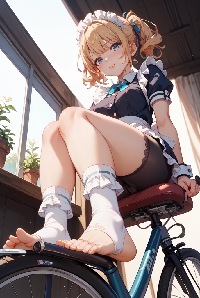 Highest quality、Complete limbs、Full Finger、Slender beauty、In a wheelchair、Belted boots、Black knee pads、Straight Hair、short hair、Blonde Short、School Swimsuit、Small eyes、clinic