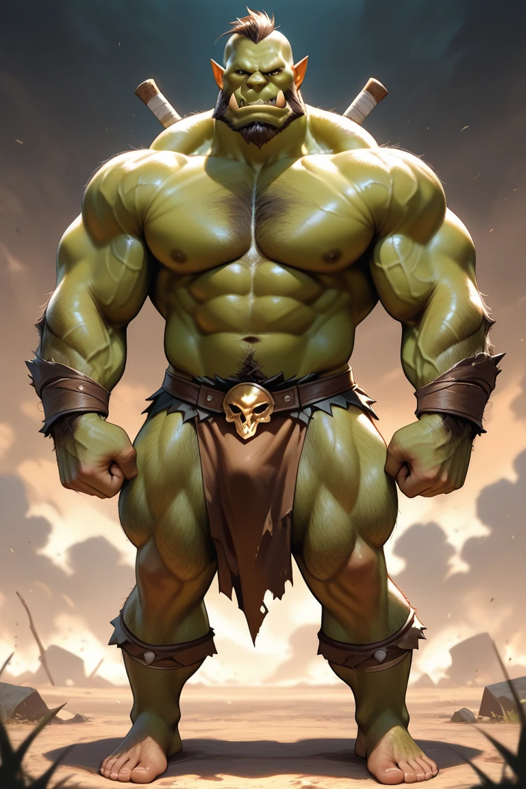 Man turning into hyper muscular orc. Throwing away weapons. Hyper crotch bulge. Bulging crotch. torn clothes. Loin cloth. Hyper muscles. Dumber and dumber. Hypnotized. Dazed. Brute. Assimilation. Corruption. Conversion. "I ... I can't.... I can't.... I ... I can't ... Must ... Obey ... Bahgtru....Me ... be Orc.... Grow like orc. Talk like Orc. Be orc.... Be Orc.... Obey.... For ... The Horde.... Me .... Orc...."