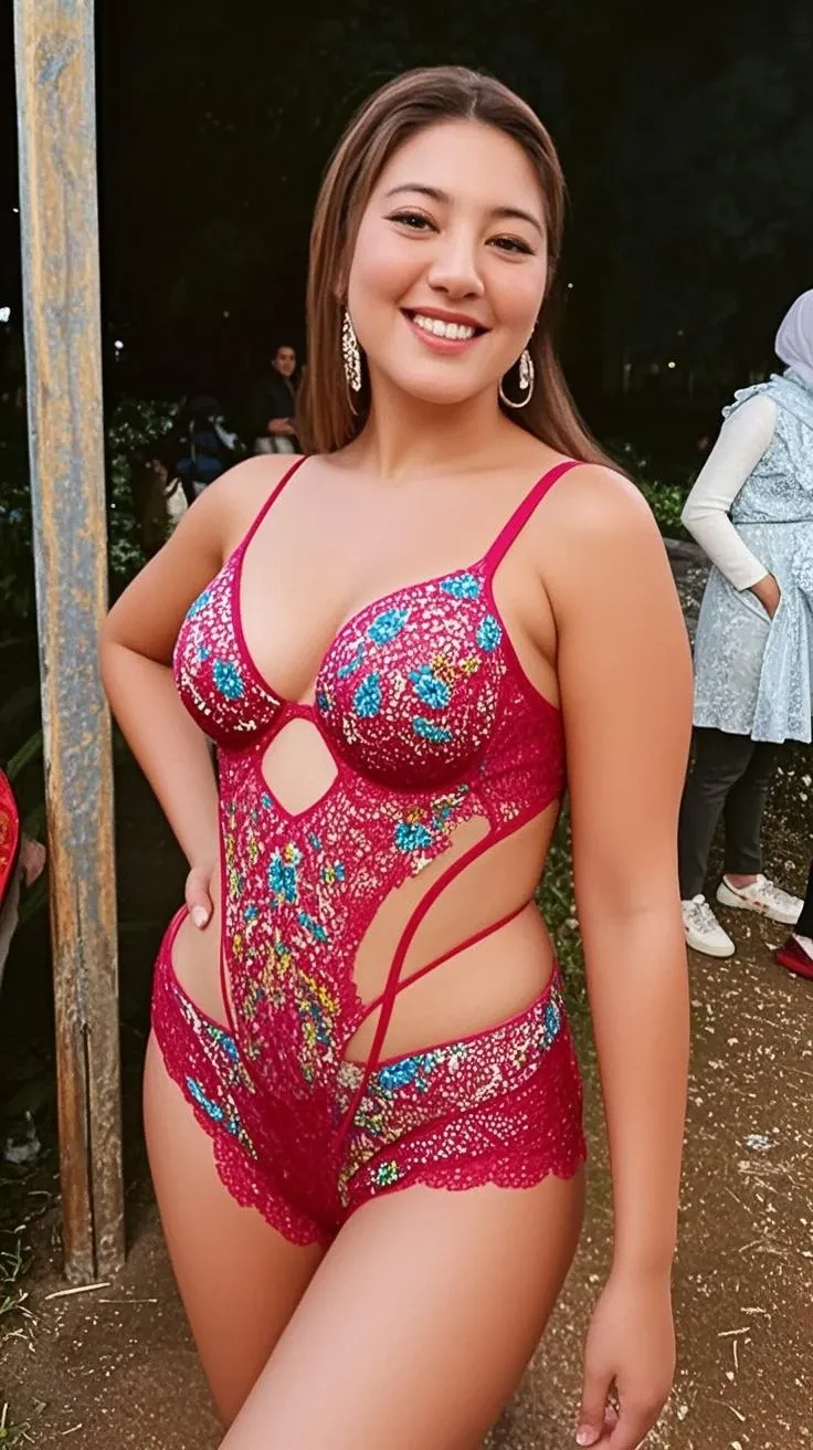 beautiful and sexy woman, age 20, gigantic saggy boob 1:6, cleavage,wore stylish and design light red colour printed bra and panties , standing in tree side,model pose, beautiful body, masterpiece, ultra realistic,detailed,16k , potrait ,Film type light, camera angle front, looking at viewer, View from below,(bright and sparkling:1.1), magnificent explosion, (spectacular and mesmerizing:1.2), illuminating the darknesrilliant and vivid colors), (crackling and popping sounds), (captivating and breathtaking:1.1) display of lights, (dazzling and radiant) patterns, (enchanting and magical), (explosive and energetic), (celebration and joy), text '2024'