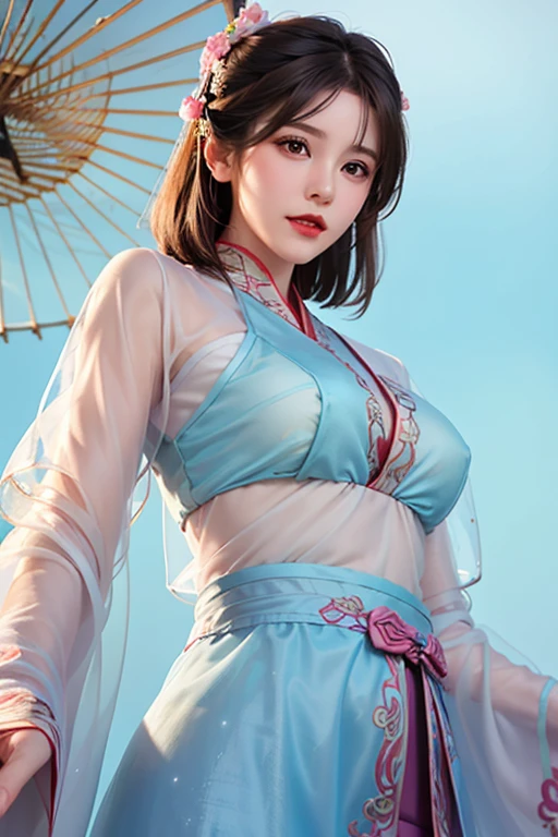 (hyperrealistic), (illustration), (high resolution), (8K), (extremely detailed), (best illustration), (beautiful detailed eyes), (best quality), (super detailed), (masterpiece), ( wallpaper), (detailed face), solo 1 girl, white wavy hair, korean, heterochromatic eyes, short white shirt, long skirt, small breasts, long legs, tight abs, camel toes, dynamic pose, big elf wings, elf ears, tulle shawl