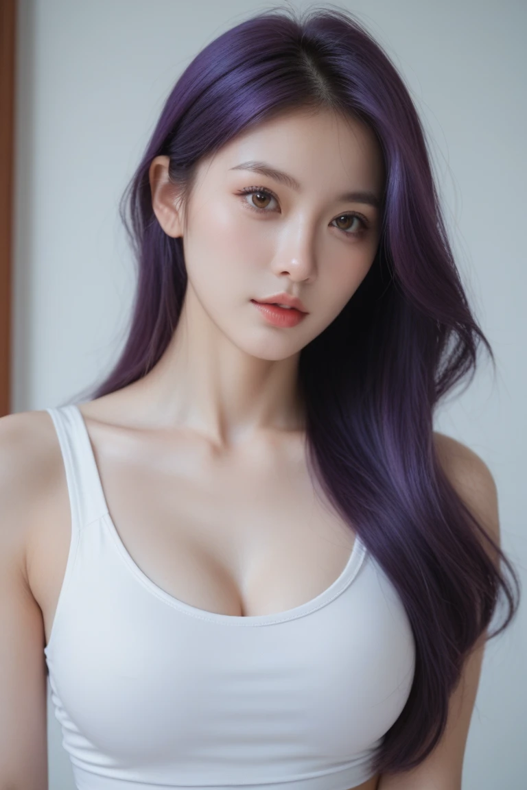 sport girl, body suite, arafed asian woman posing for a picture, jaeyeon nam, gorgeous young korean woman, beautiful south korean woman, korean girl, beautiful young korean woman, korean woman, heonhwa choe, korean women's fashion model, sexy look, big breast, rainbow hair, sexy pose, show breast