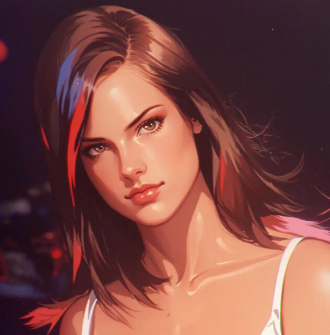 a photo of a woman,  jessica cannon, choker,  ((medium shot)) <lora:jessicacannon_v1:1>