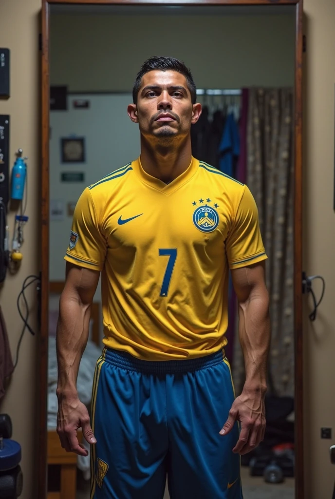 Cristiano Ronaldo com um volume grande na cueca