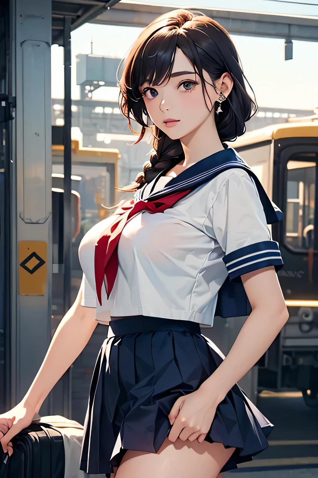 Real Images、(​masterpiece:1.2、top-quality)、Lady 1、独奏、Poolside in summer、Stand kneeling、Ultra mini skirt、Light blue skirt、Open her legs,full open legs,White panty、Wet and dripping white shorts、sexy underwear、skirts that are too short、Physical education sitting、M-shaped legs、Beautiful calves、Beautiful ponytail、Beautiful、Beautiful udder、Beautiful camel toe、Beautiful waki、sexy smiling、Open legs,summer clothing、shortsleeves、itchy、reach、３When the moon、Cabin Crew、Open legs,poneyTail、校服、Cleaning up after sex、a miniskirt、White panty、camel's toe、Planes、Pink blouse、Services for passengers、water dripping、Wet、Provision of safety instructions、Response to emergencies、bangss、(Glossy skin:1.15)、
