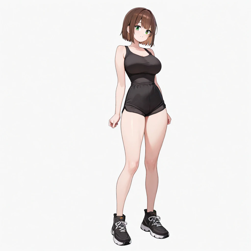 anime girl in black and pink outfit posing for a picture, guweiz, anime full body illustration, full body illustration, female action anime girl, single character full body, render of a cute 3d anime girl, smooth anime cg art, full body single character, female anime character, detailed anime character art, anime character; full body art