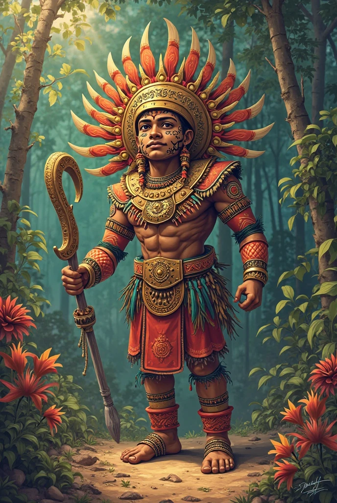 pre-hispanic mayan art god of corn