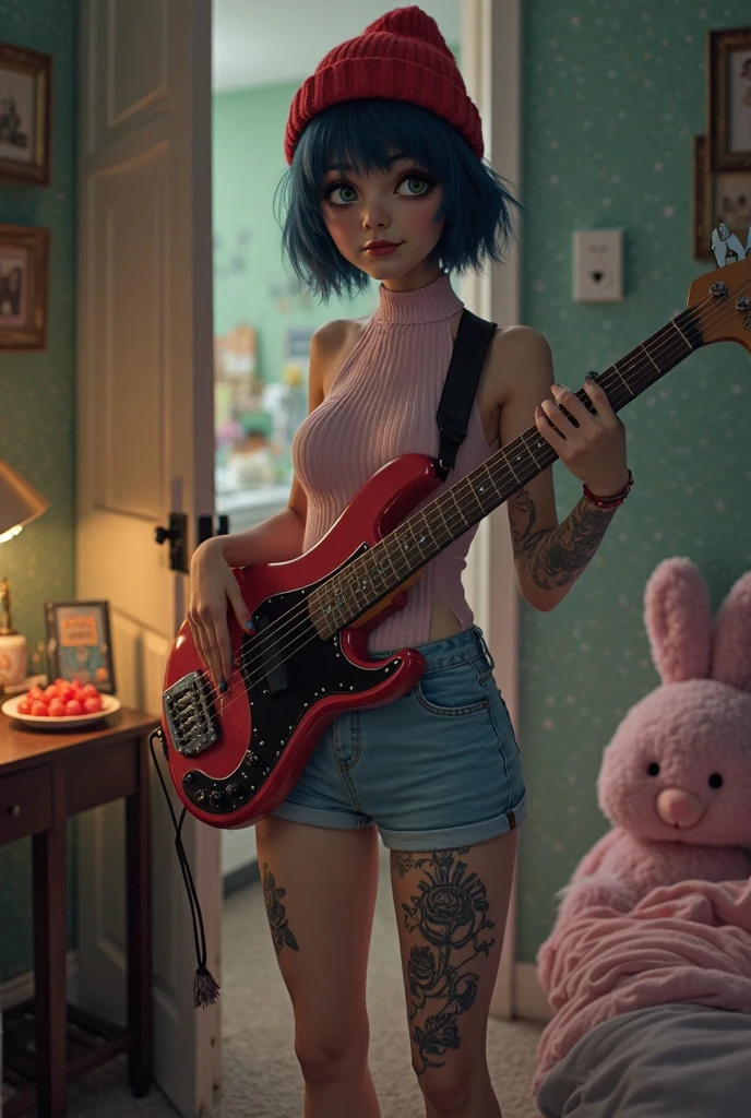 jinx, nude, pink nail polish, pink pussy, socks