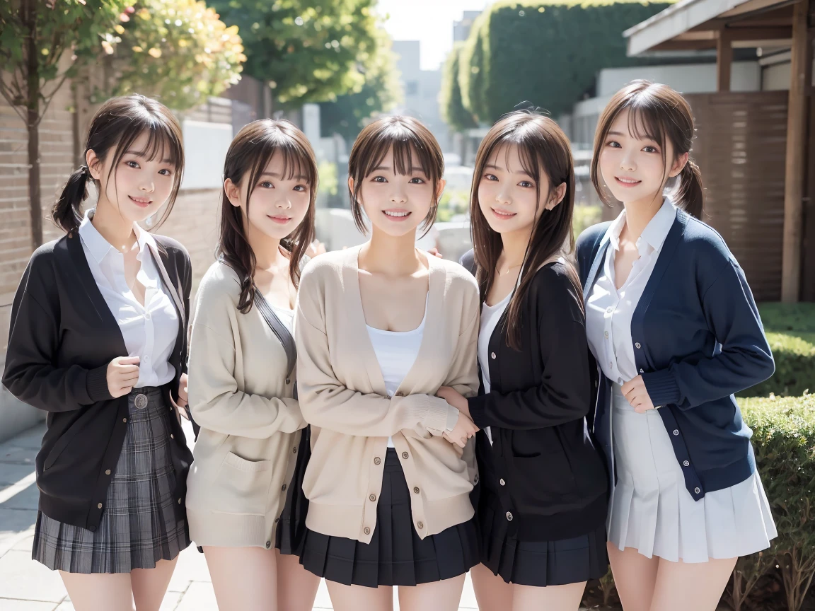 (RAW photo:1.2), (realistic), beautiful detailed girl, highly detailed eyes and face, thin and beautiful eyes, huge file size, High resolution, very detailed, highest quality, [table top:1.6], shape, very detailed, small details, highest quality, 8k wallpaper, movie lighting, Several 22-year-old Japanese female office workers,All the women take off their clothes on the way to work., On the road in the office district, Underwear during a change of clothes, taking off his shirt, white bra is visible,  white panties are visible, Because I&#39;m slender, young face, small breasts, exposed underwear, Scenes on the morning commute, changing clothes outside the city