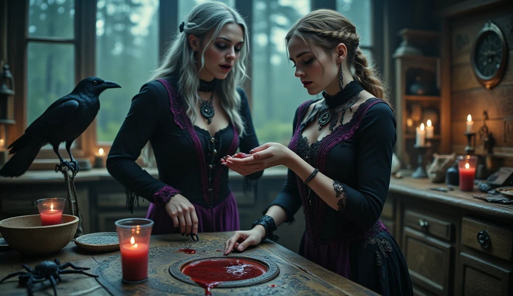 photo of S146_ZiennaEve, a gorgeous woman, in a (wine-cellar:1.2), wearing a (leather-dress:1.2), (candle-lights), (8k, RAW photo, best quality, depth of field, ultra high res:1.2), (absurdres, intricate, photorealistic, masterpiece, ultra-detailed:1.3)