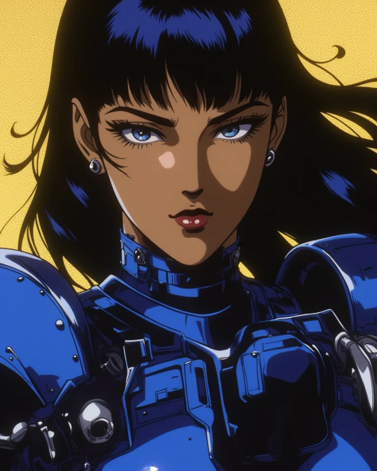 illustration of sks woman as thief in leather armor, smirk, beautiful detailed eyes, cinematic, drawn by Greg Rutkowski, Yoji Shinkawa:0.6, vibrant colors, <lora:locon_motoko_v1_from_v1_64_32:1.25>