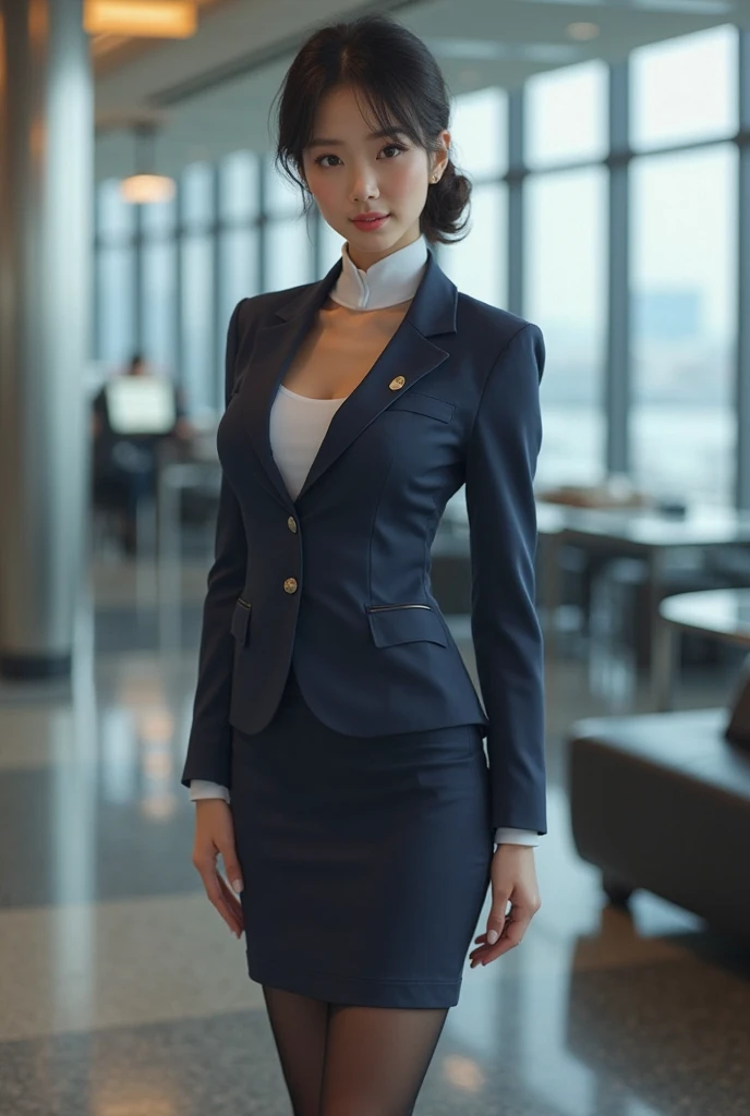 Business Lady, beautiful, belt angle