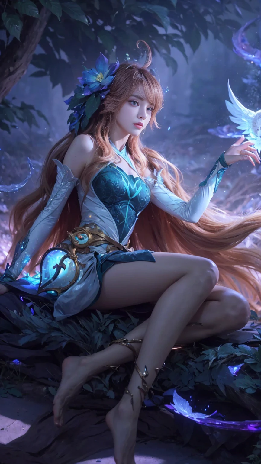 a close up of a girl or woman (K-Pop idol), detailed hair , big booobs ,  shadowbringers cinematic, 4 k detail fantasy, a beautiful fantasy empress, game cg, xianxia fantasy, xianxia hero, 2. 5 d cgi anime fantasy artwork, cinematic goddess close shot, ruan jia and artgerm, wow 4 k detail fantasy, hyper-detailed fantasy character, high definition, hyper- detailed,perfect, fantastic, detailed facial and body skin texture, detail vagina (pussy), detail eyes, detailed everything.
