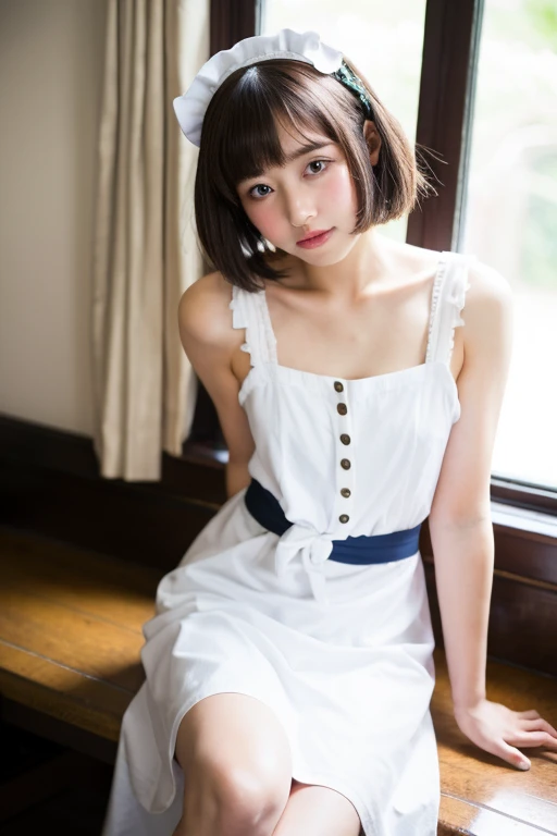 Michisanko Bijin　The devastating purity of her white dress　Overalls　Braid