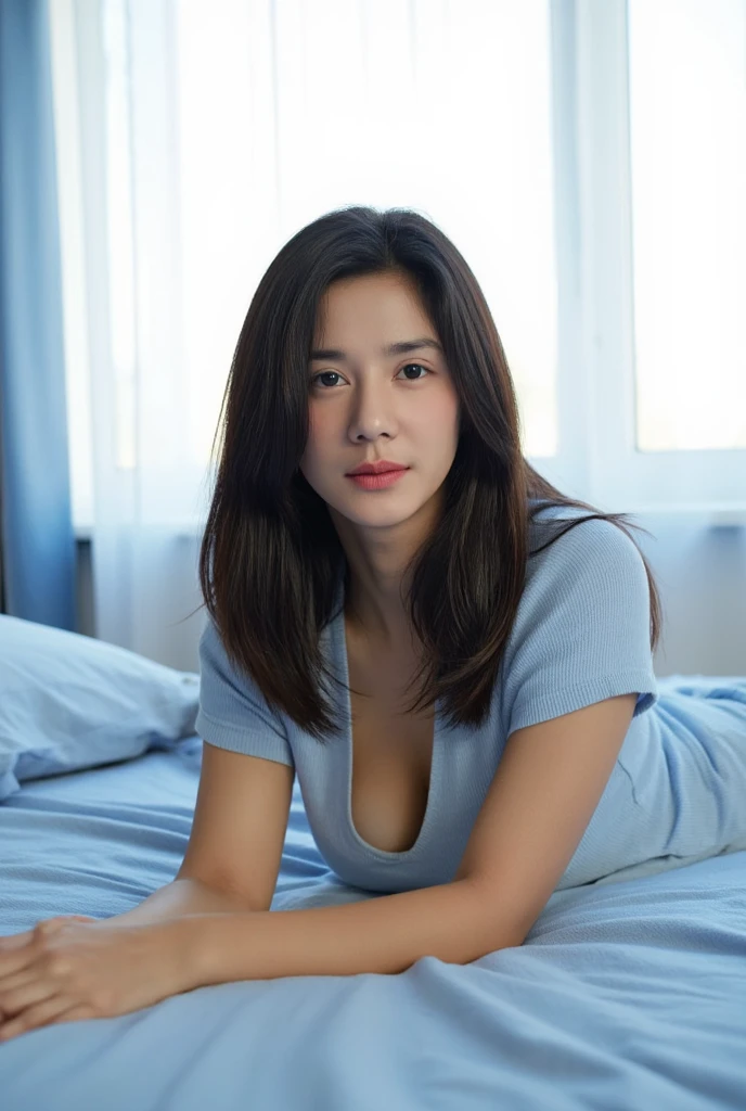 Everything modern:1.66, Cute Japanese Women Photos, smile, 20-year-old, Oil for straight, one-length hair＆Hair balm:1.55, (photo Realistic:1.4), (hyper Realistic:1.4), (Realistic:1.3), (Smoother lighting:1.05), (Improving the quality of cinema lighting:0.9), 32K, 1 girl,20-year-oldの女の子, Realistic lighting, Backlight, The light shines on your face, Ray Tracing, (Bright light:1.2), (Improvement of quality:1.4), (Highest quality Realistic textured skin:1.4), fine grain, Detailed face,(smile:0), (Head to chest photo:1.3), (Enhances the beauty of skin texture:1.1),((Extremely precise and accurate ???????:1.0)), (Enhances the beauty of skin texture:1.1), Clean and glowing skin, mesh, thin:1.2, (Realistic:1.3), Realisticなライティング, (Smoother lighting:1.05), 32K, One Japanese woman, fine grain, Detailed face, (Film Grain:1.1),(Accentuates body lines:1.1), High resolution, Natural look, Kind eyes, Improves hair quality, Delicate light and shadow, Transparent muscles, Graceful pose, Beautiful Eyes, Sharp details, Soft light reflection, Beautiful contours, Delicate skin tone, Fine hair texture,Cute Japanese Women Photos,Small breasts、Swimsuit with protruding nipples、Photograph from head to thigh、