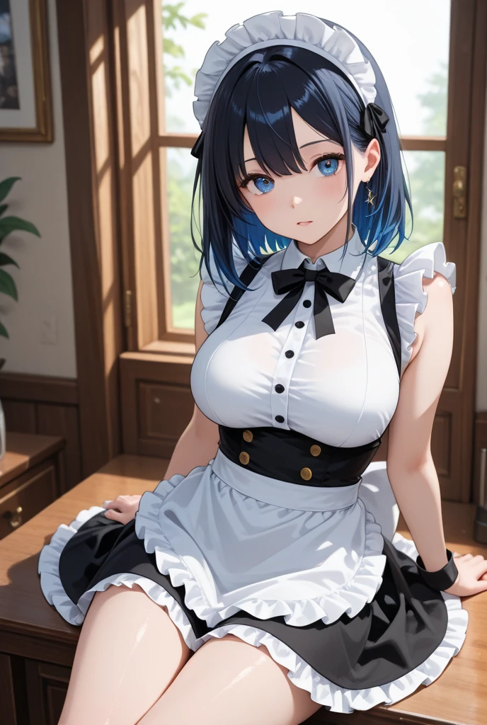 Busty Cat Maid、Open chest、Cleavage、