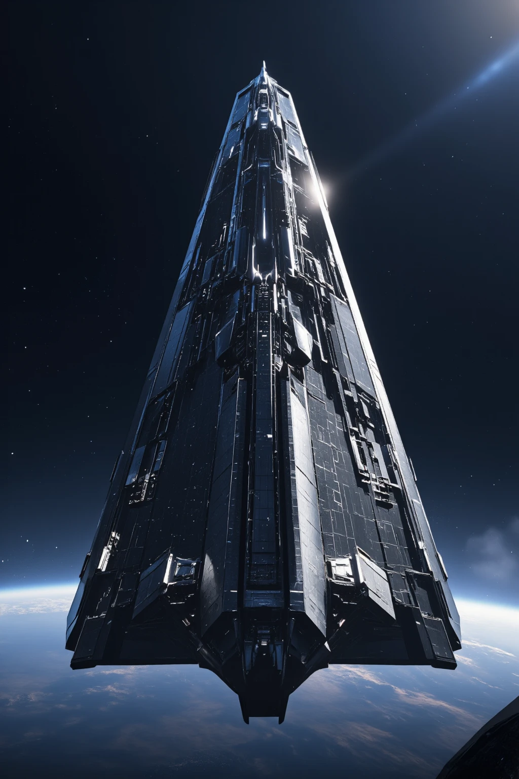 
cinematic,
In the year 2300, a super-large Soviet space battleship entered satellite orbit,
The space battleship follows the design of the Soyuz rocket,