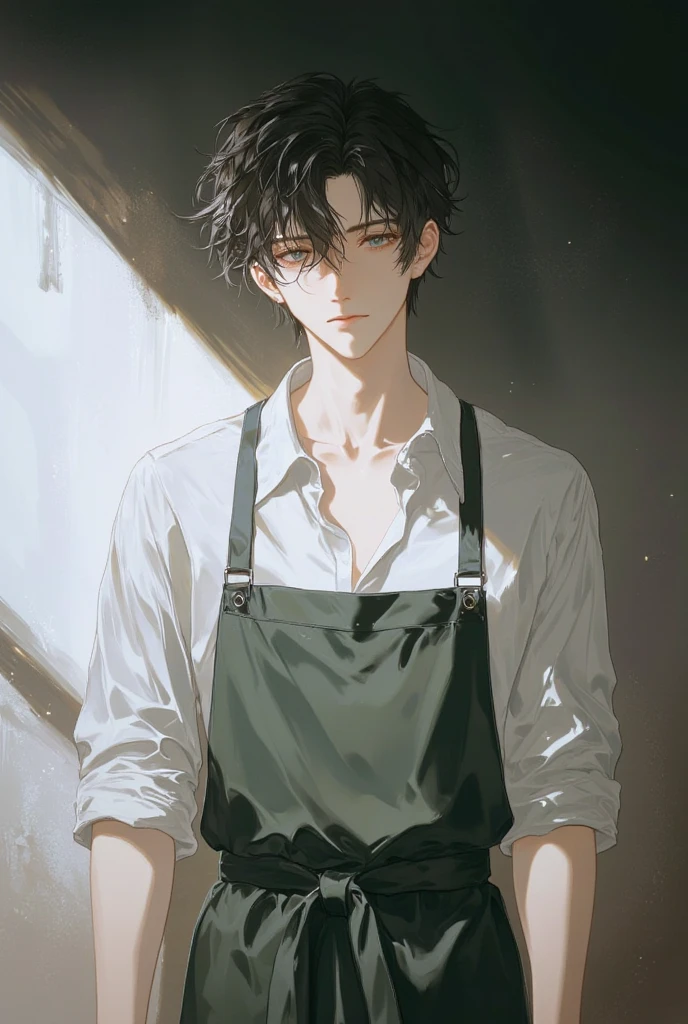 1 man with black hair