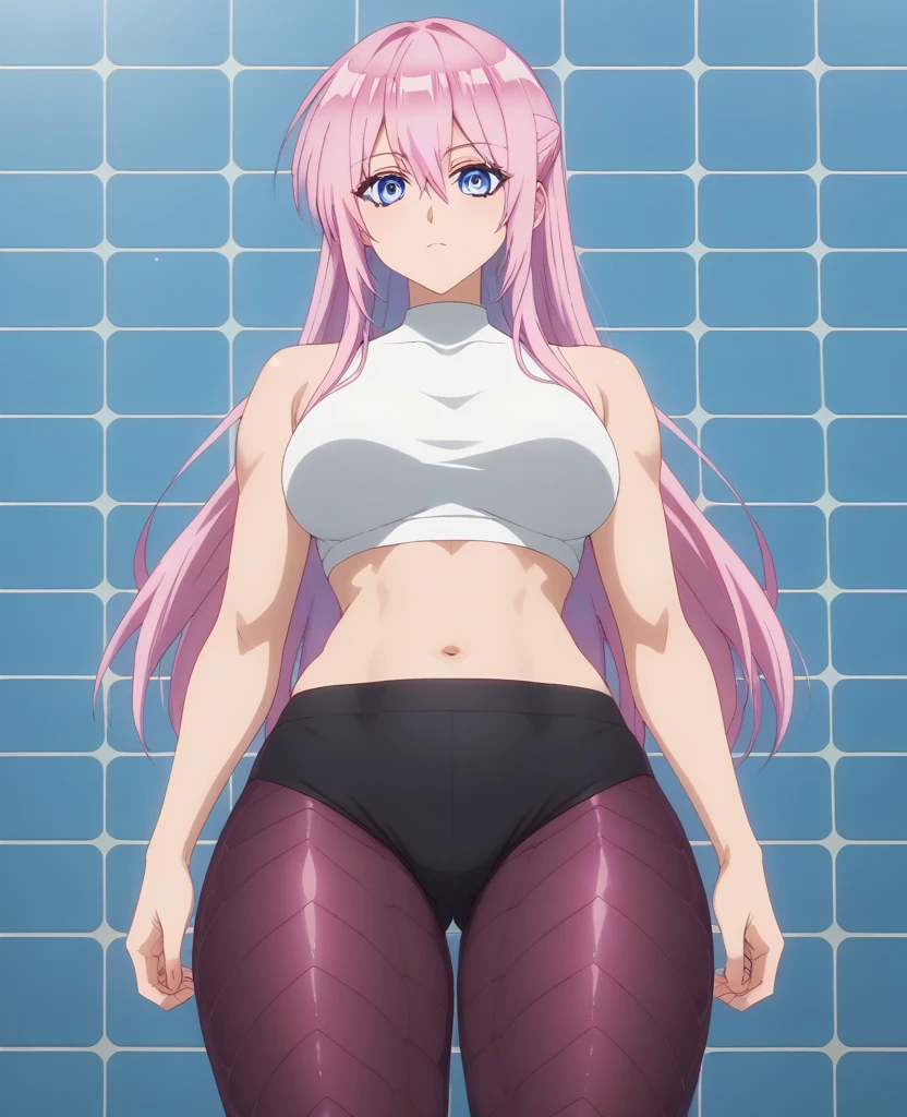 1 girl, (medium breasts))), (((wearing short bikini))), (Long pink hair), (((blue eyes))), thin arms, (in luxury motel room), (thin waist) , (muscular belly), (muscular legs), bare feet, (((showing foot))), {sitting on chair}, (full body photo), (twintails), blue eyes, long eyes, eye reflex , Bad mood, anime, anime style, ray tracing, reflection, drop shadow, panorama, Sony FE, 8K, UDisk, artwork, Accurate, anatomically correct, Super detail, best quality, ultra-high resolution, hard drive, 16K