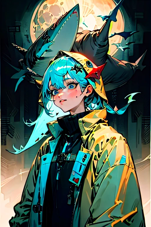 ((Girl smoking a cigarette、Black hoodie、Blue panties)), scribble, nightmare, Doll-like face, Manga style, rough sketch, , (masterpiece), (High resolution), (Very delicate), (clear), Comic style illustration,(Horror elements), Japanese painting illustration, whole body,(snap shot),crazy illustration, antique, Dark atmosphere, Flat Illustration, Creepy Appearance, Characteristic hairstyle, creative accessories, Unique atmosphere、Cute Smile