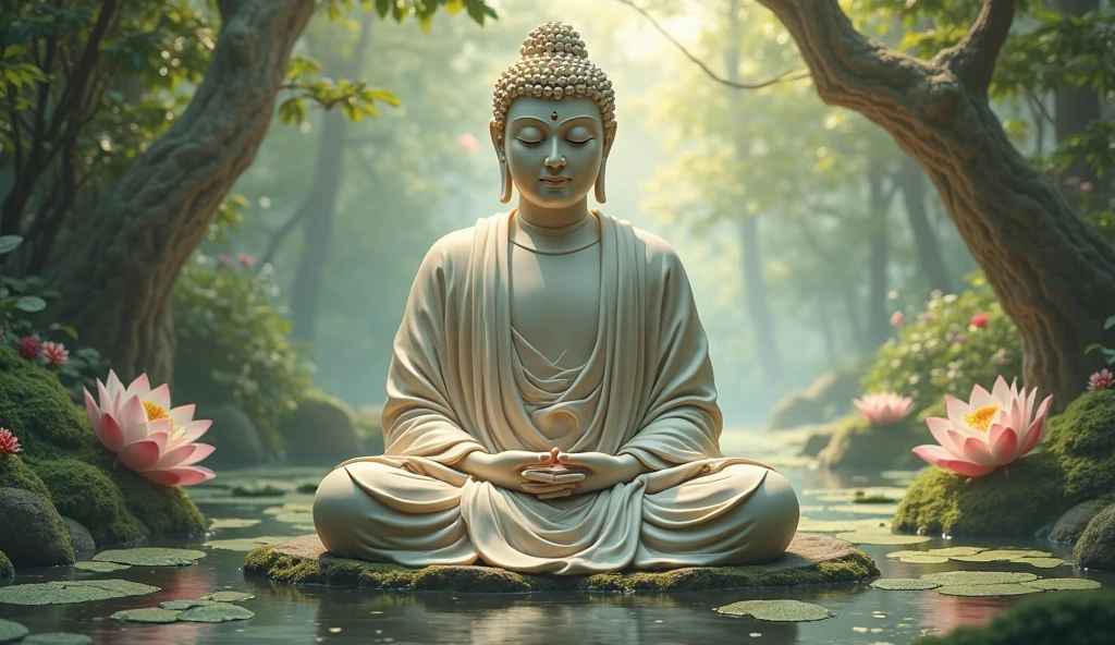 "Apne man mein kalpana kariye ki aap Gautam Buddha ke samne baithe hain aur ve aapko ekta aur dayanashilata ke bare mein sikhla rahe hain. Sochiye ki unke shabd kaise aapke hriday mein gaharayi se samajh aate hain aur aap apni zindagi mein kaise apne parivaar, We can unite and create unity among friends and in the community."