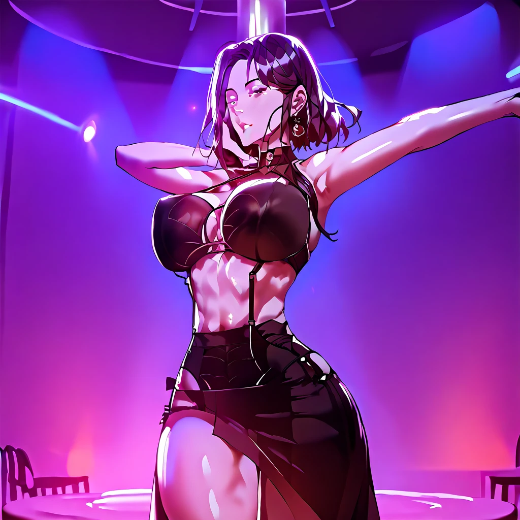 Best Quality,8k,high resolution,Masterpiece:1.2), (ultra detailed), (unclothed) (NSFW not safe for work art), (Isae did) (Bleach Thousand Year Blood Warfare Settings), (pose sexual), (realist,photorealist,photo-realist:1.37), (HDR,HD), (portrait), (vivid colors), (long legs), (clearly elongated face), (Hermosos detailed eyes), (purple eyes profundos), (beautiful detailed lips), (extremely detailed eyes and face), bright Eyes, purple eyes:1.5, glasses (Hair, folded ponytail,), Dynamic angle and posture, soaked in sweat, perspiration, undressing (long eyelashes), (short hair between eyes black), (sharp focus), (physically based rendering), (unclothed), (BIG BREASTS) (open legs), (intense), (expression of intense desire), (motion blur), (elegant), (slim figure), (anime inspired), (bright lights), (sexual), (contrasting colors), (mysterious atmosphere), (action packed scene), (Unique style), (striking), (Handsome), (evocative), (expressive), (Intriguing atmosphere), (giant breasts:1.2) ((Best Quality)),((Very detailed)),Masterpiece,absurdities,detailed face,beautiful face,(detailed eyes, deep eyes),(1 girl),((dynamic pose)),