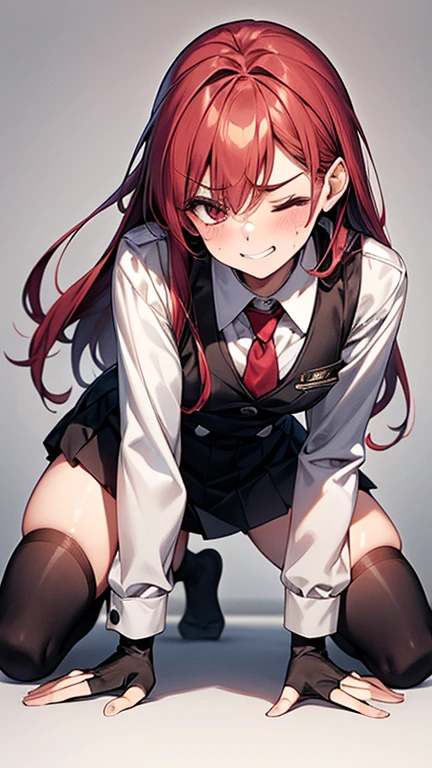 (Menstrual pain:0.8) , clothed , Menstrual blood , skirt