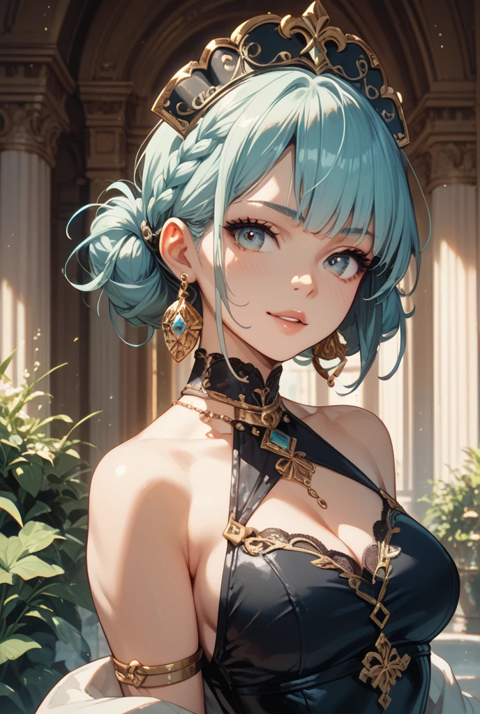 deep skin,textured skin,shinoasada, sinon, blue eyes, blue hair, hair ornament, hair between eyes, hairclip, short hair, sidelocks, (small breast:1.2),
BREAK (long galabiya, djellaba, Adult girl, sexy, Ornate Arabic galabiya:1,2)
BREAK captivating posture,inside in room,peeking out upper body,Be red in the face,irritated expresion,Shut your mouth,(8K:1.1),
BREAK (masterpiece:1.2), best quality, high resolution, unity 8k wallpaper, (illustration:0.8), (beautiful detailed eyes:1.6), extremely detailed face, perfect lighting, extremely detailed CG, (perfect hands, perfect anatomy),