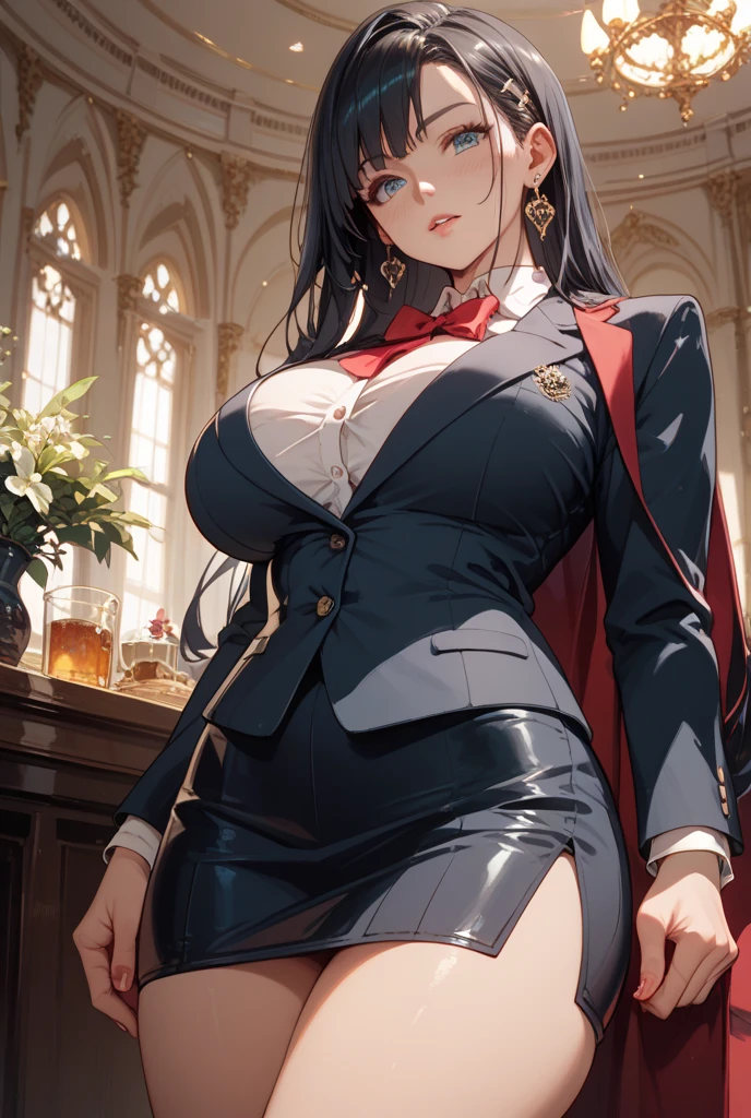 black hair,black eyes,Sex, hooligan, waist, legsupms, buttocks, pectorals, Camera from above, Frame from above, the night, Lights, looks at the viewer, ssmile, grin, criminal, laughting, shirt unbuttoned, handsome body(Perfect Anatomy 1.1), medium chest size, bare breasts, madwoman, white shirt, black pant, Tucked-up trousers, red sneakers, vulgar, Erotica, half naked, beautiful breasts, waist, sexy body, hight resolution, 1girl, 独奏, hairlong, , dangerous,,Confident,superior, naughty, (power \(chainsaw man\),),, Cool anime 8K, Clean and detailed anime art, 4K Manga Wallpapers, Подробный портрет Anime Girl, Anime 4K Style, Anime Art Wallpapers 4K, Anime Art Wallpaper 4K Masterpiece, Gorgeous, Best Quality, unbuttoned shirt, cleavage