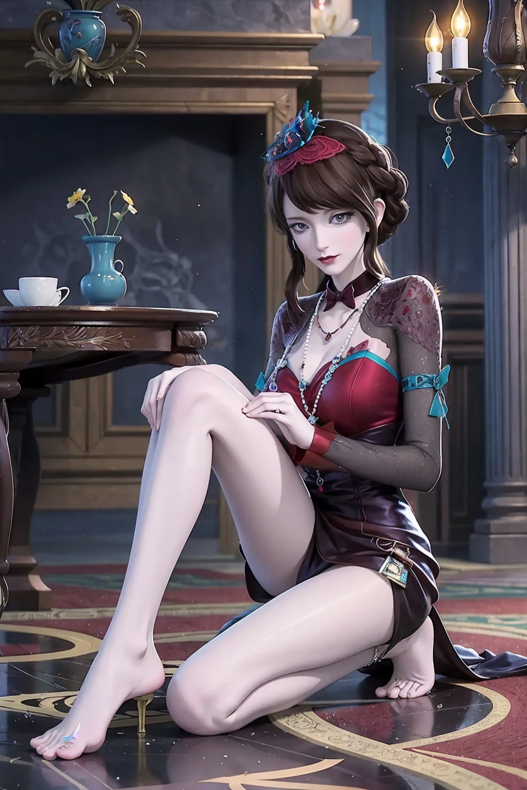 ancient wind，Xianxia，blacksilk，high-heels，Beautuful Women --auto