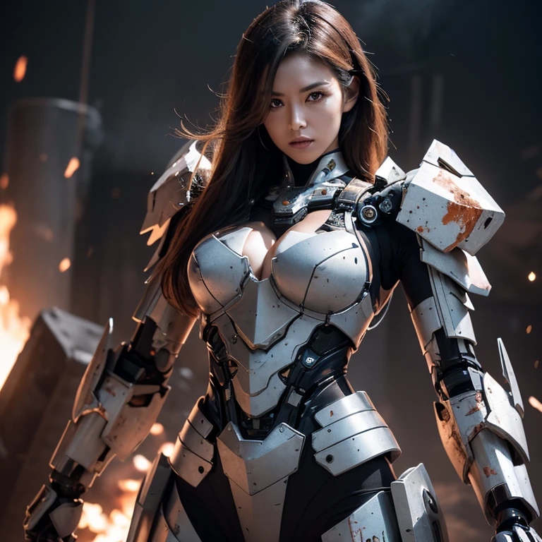 bangs, (sharpening, sharpening face):1.3, 1girl, solo, face viewer, looking at viewer, full body, cowboy shot, symmetry, no nipples, makeup, red lips, long hair, outdoors, wide hips, realistic, (masterpiece:1.2, best quality, absurd res, ultra detailed),
(onarmor, girl in front, bound to large mecha, fanny packing, meat shield, cock sleeve, large insertion, restrained, dungeon, chains, vaginal object insertion), 
<lora:SDXL lucia 000001:0.6>
<lora:SDXL lucia 000002:0.0>
<lora:SDXL lucia 2:0.0>
<lora:SDXL lucia 3:0.0>
<lora:Princess Lucia:0.0> 
 <lora:SDXL onarmor_pony è§¦ onarmorï¼girl in frontï¼bound to [large] [placeholder]ï¼fanny packingï¼meat shieldï¼cock sleeve:1>
