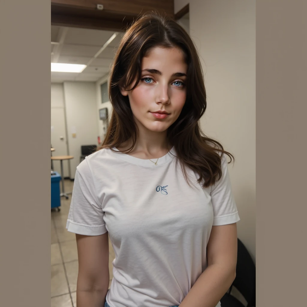 photo of S151_ViktoriaTisshko, a stunning woman, in a (kitchen:1.2), wearing a (polo-shirt:1.2) and (jeans), (8k, RAW photo, best quality, depth of field, ultra high res:1.2), (absurdres, intricate, photorealistic, masterpiece, ultra-detailed:1.3)