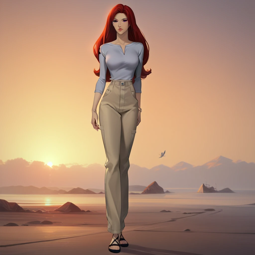 full body photo, jeangreyCostumeEvolution, 1 menina, long hair, body, torso alto, red hair, lipstick, big breasts, GREEN EYES, maquiagem, Retro style, lips, cowboy shooting,high quality, 4k.