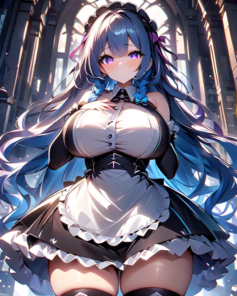 1girl,masterpiece, best quality, very aesthetic, absurdres,
Rem, Re:Zero - Starting Life in Another World - A demon maid with a deep loyalty and affection for the protagonist, Subaru, showcasing immense power and emotional depth.