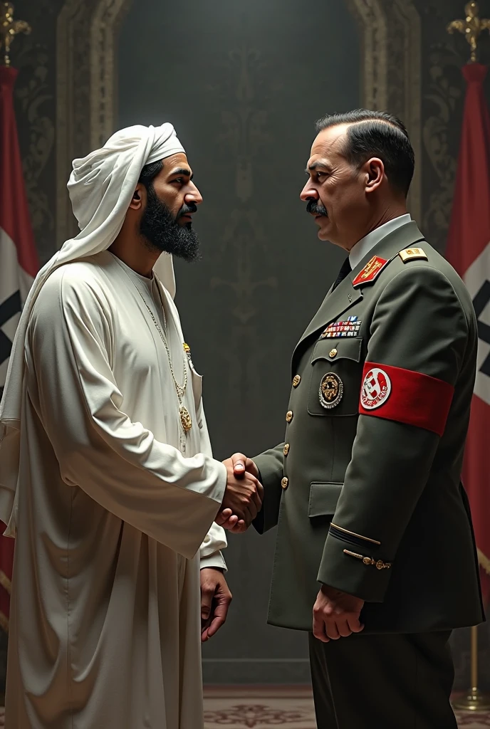 Hitler exchanging with Mohamed